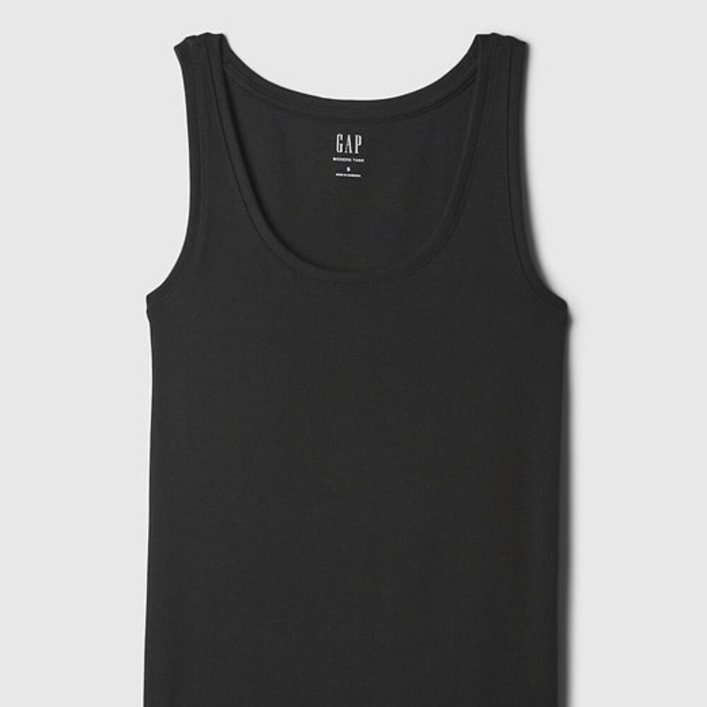 GAP Modern Tank Top, NWT, Black, Medium Tall